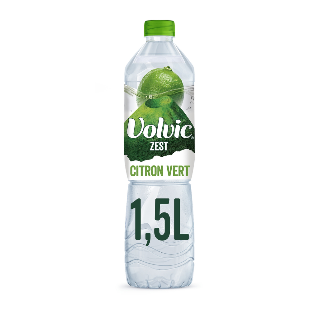 VOLVIC Flavoured Mineral Water Lime ZEST 1.5 L
