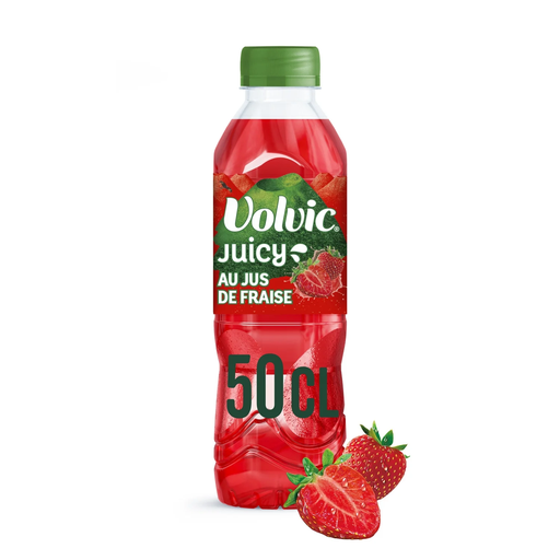 [3057640458828] VOLVIC Água aromatizada juicy sabor morango 0.5 L