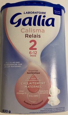 Gallia Calisma Relais 2 Baby Milk Powder 2nd Age From 6 Months: The Box Of 830g