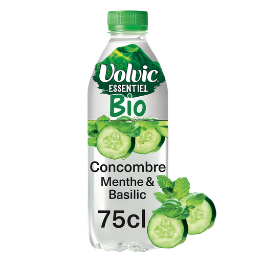 [3057640514098] VOLVIC Flavoured water cucumber mint basil 0.75 L