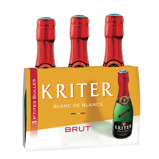 [3058080000066] KRITER Vinho espumante brut blanc de blancs 3 x 20 cl