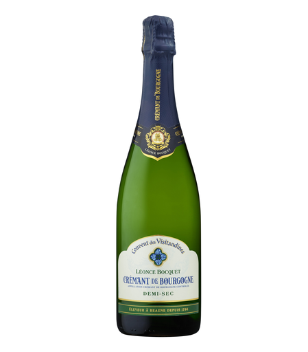 [3058080122430] COUVENT DES VISITANDINES Crémant de Bourgogne AOP Demi-sec Blanc de Noirs 75 cl