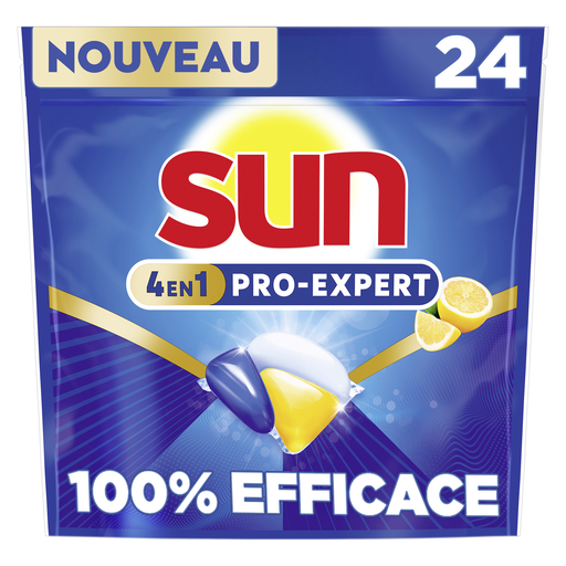 [8720181630132] SUN Pro-Expert cápsulas lavavajillas limón 24 lavados 360 g