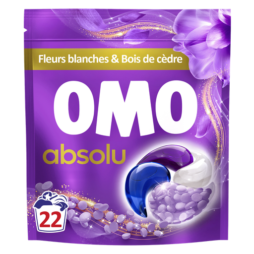 [8720181620775] OMO Detergente en cápsulas Melodía Floral Flor de Azahar Vainilla 22 cápsulas