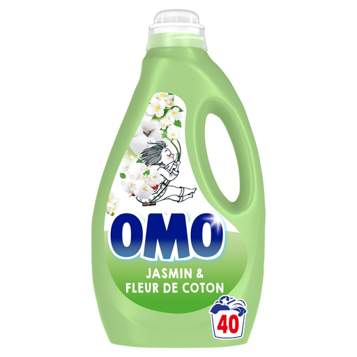 [8720181281297] OMO Liquid Laundry Detergent Jasmine and Cotton Flower 1.8 L