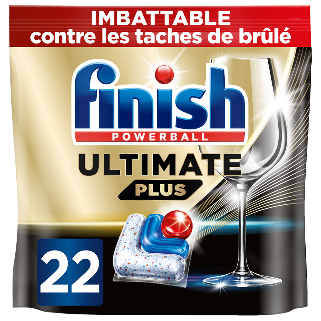 FINISH Powerball Ultimate Plus Cápsulas lavavajillas 22 lavados 268 g