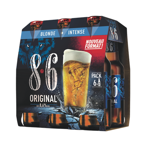 [8714800052559] 8.6 Original Blonde Beer 6 x 25 cl