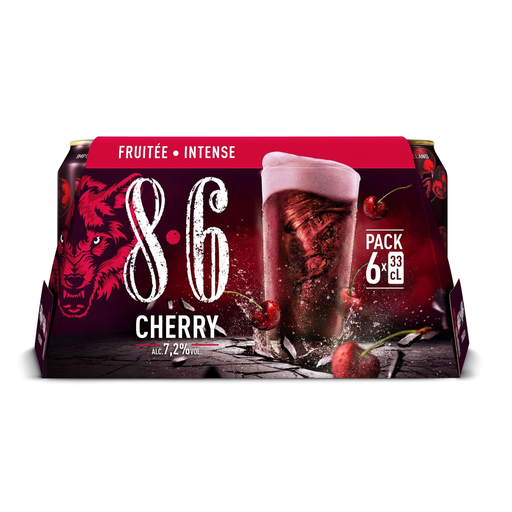 [8714800052528] 8.6 Cerveja Cherry 6 x 33 cl