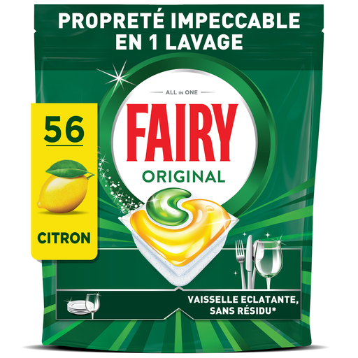[8700216759458] FAIRY Capsule lave-Vaisselle Original 3 en 1 Citron 56 capsules