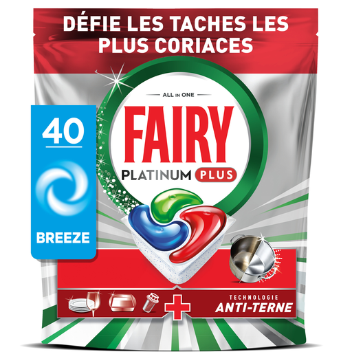 [8700216742115] FAIRY Cápsulas Lavavajillas Platinum Plus Todo en 1 Filtro Limpio + Anti-Opacidad 40 cápsulas