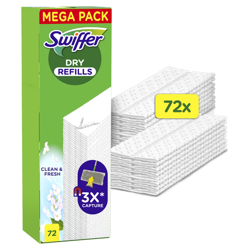 [8700216677387] SWIFFER Dry Sweeping Cloths 72 pieces