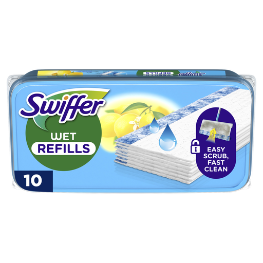 [8700216672115] SWIFFER Impregnated Dusting Wipes for Sweeper Lemon Scent 10 wipes