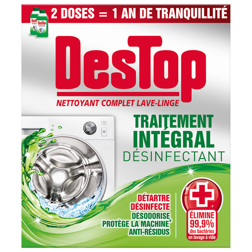 [3059940006976] DESTOP Limpiador completo desinfectante lavadora 2 x 250 ml