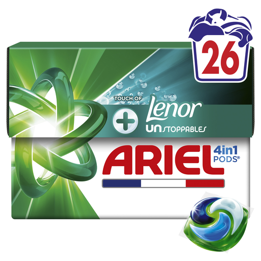 [8700216648745] ARIEL Detergente en cápsulas 4en1 Pods Touch Of Lenor 26 cápsulas