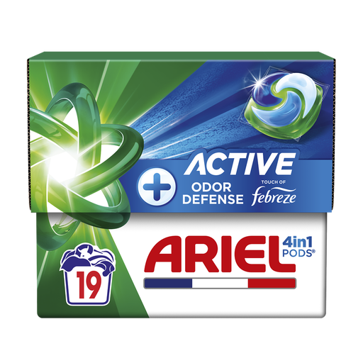 [8700216648639] ARIEL Pods Detergente en cápsulas protección activa contra olores 19 lavados