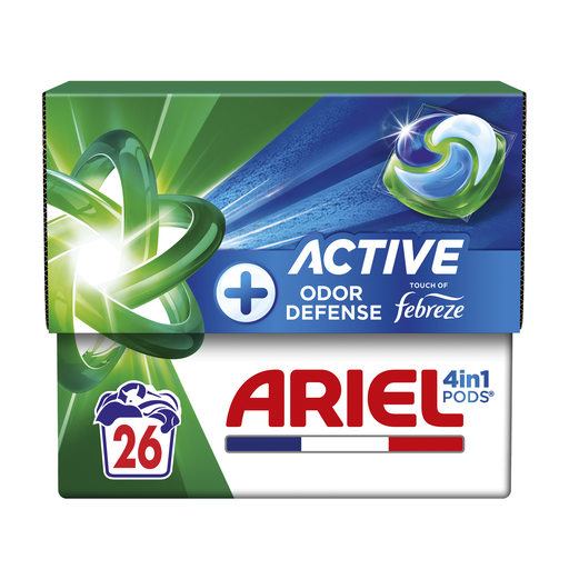 [8700216648547] ARIEL 4en1 Pods Detergente en Cápsulas + Protección Activa Contra Olores 26