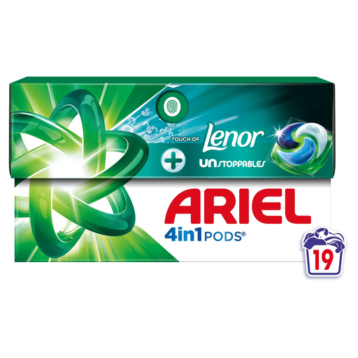 [8700216648462] ARIEL Cápsulas de detergente 4en1 Touch of Lenor 19 cápsulas