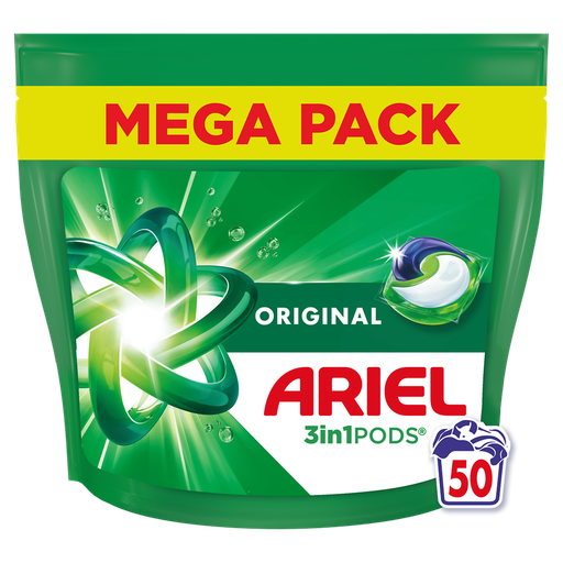 [8700216636322] ARIEL 3en1 Pods laundry detergent capsules Original 50