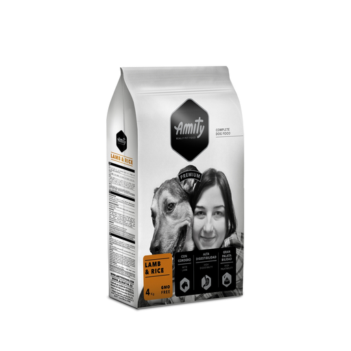 [8436600822384] AMITY Croquettes premium pour chien adulte agneau et riz 4 kg