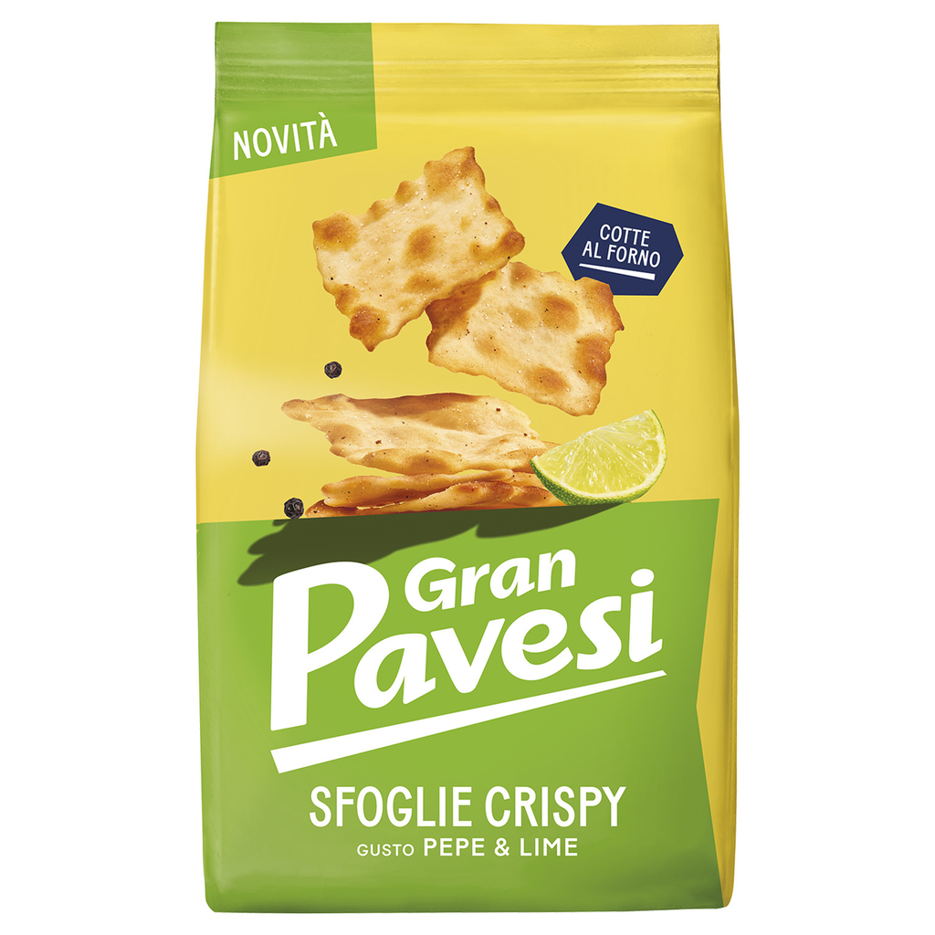 PAVESI Folhas estaladiças sabor pimenta e limão 150g
