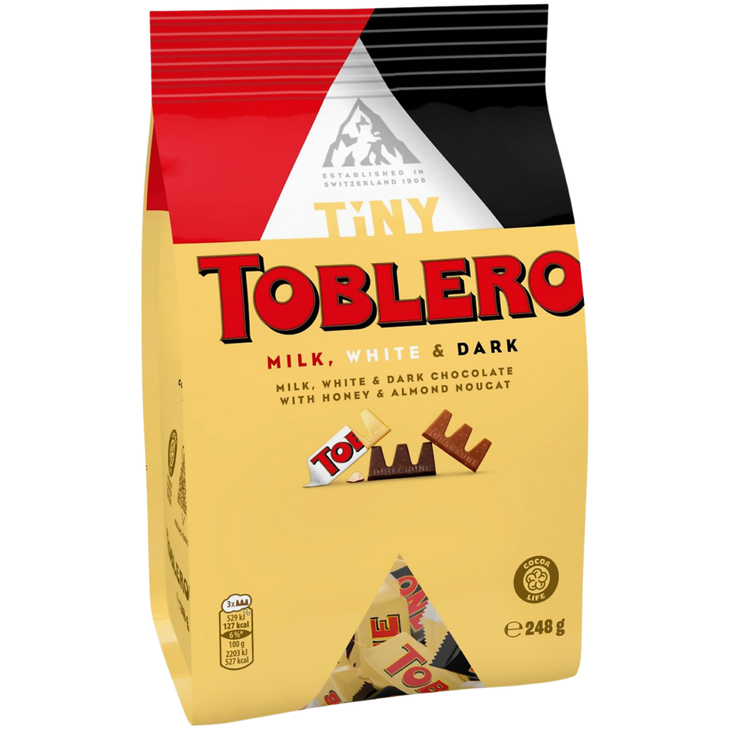 TOBLERONE Mini Barres de Chocolat Assortiment 3 Saveurs 248 g