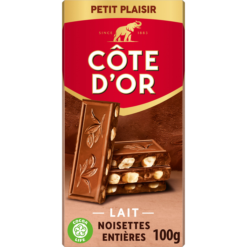 100G Noir Noisettes Cote D'Or