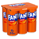 FANTA Bebida gaseosa sabor naranja 6 x 33 cl