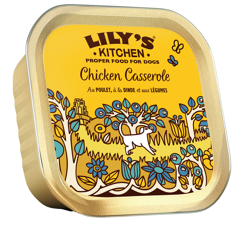 LILY'S KITCHEN Pâtée pour chiens Chicken Casserole Poulet et Dinde 150 g