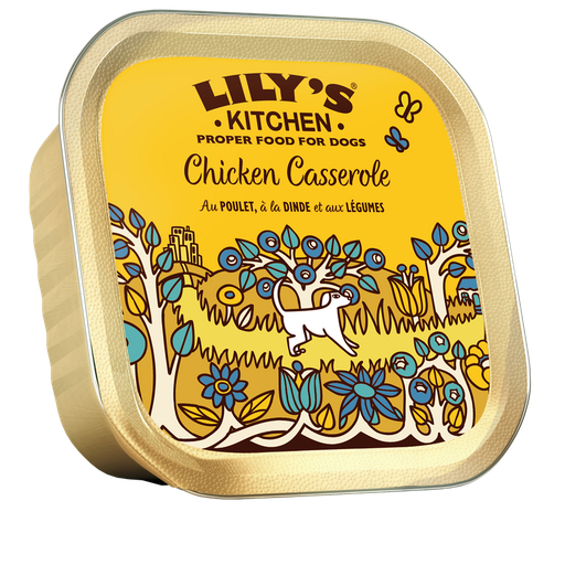 [5056273609438] LILY'S KITCHEN Pâtée pour chiens Chicken Casserole Poulet et Dinde 150 g