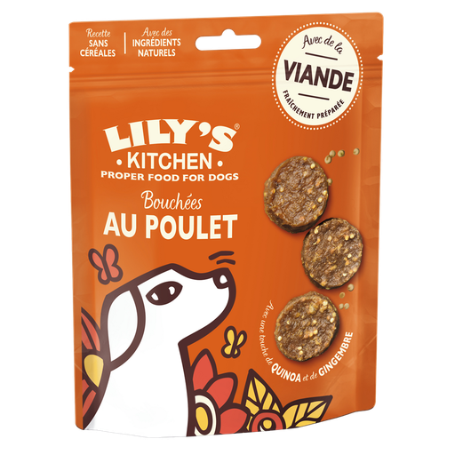 [5056273609346] LILY'S KITCHEN Friandise pour chiens Bouchées au Poulet avec une touche de quinoa 70 g