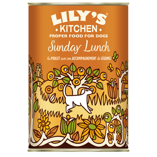 [5056273609315] LILY'S KITCHEN Pâtée pour chiens Sunday Lunch au Poulet 400g