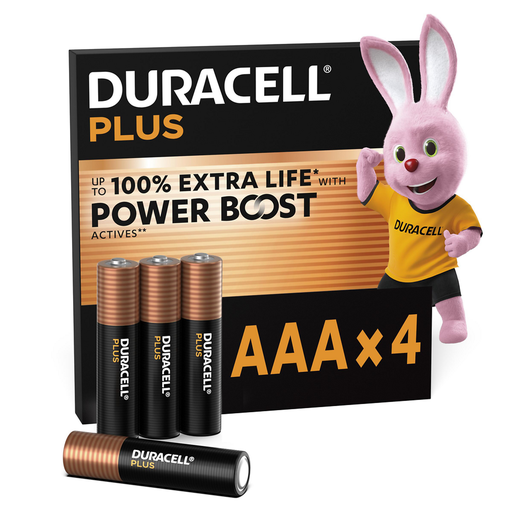 [5000394176645] DURACELL AAA Alkaline Batteries 1.5V pack of 4