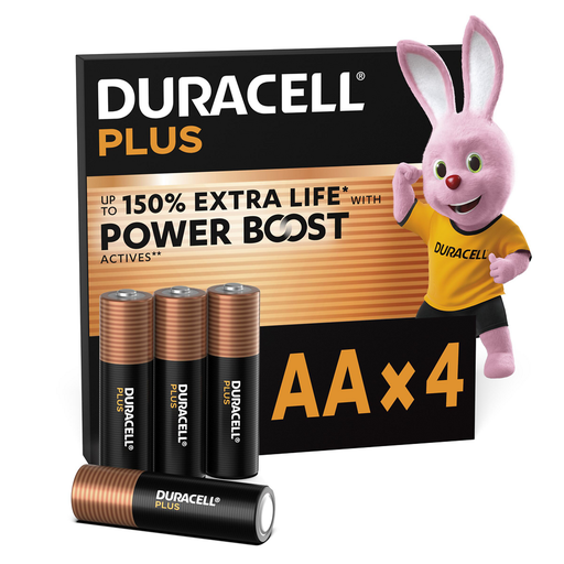 [5000394176027] DURACELL AA Alkaline Batteries 1.5V pack of 4