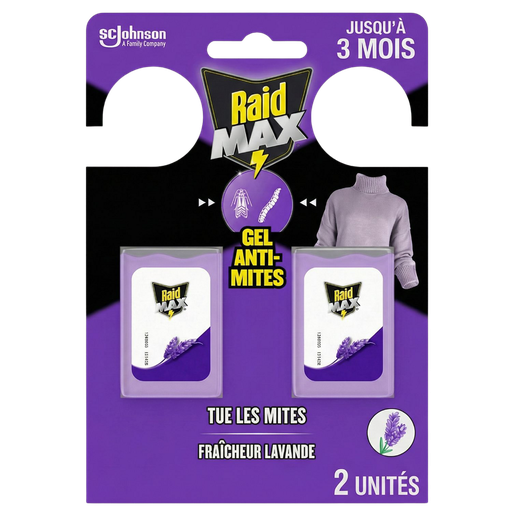 [5000204399875] RAID Max Gel anti mites fraîcheur lavande 2 pièces
