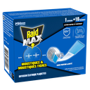 RAID Electric Mosquito Repellent Diffuser and Tiger Mosquitoes Fragrance Free 1 Diffuser + 10 Refills