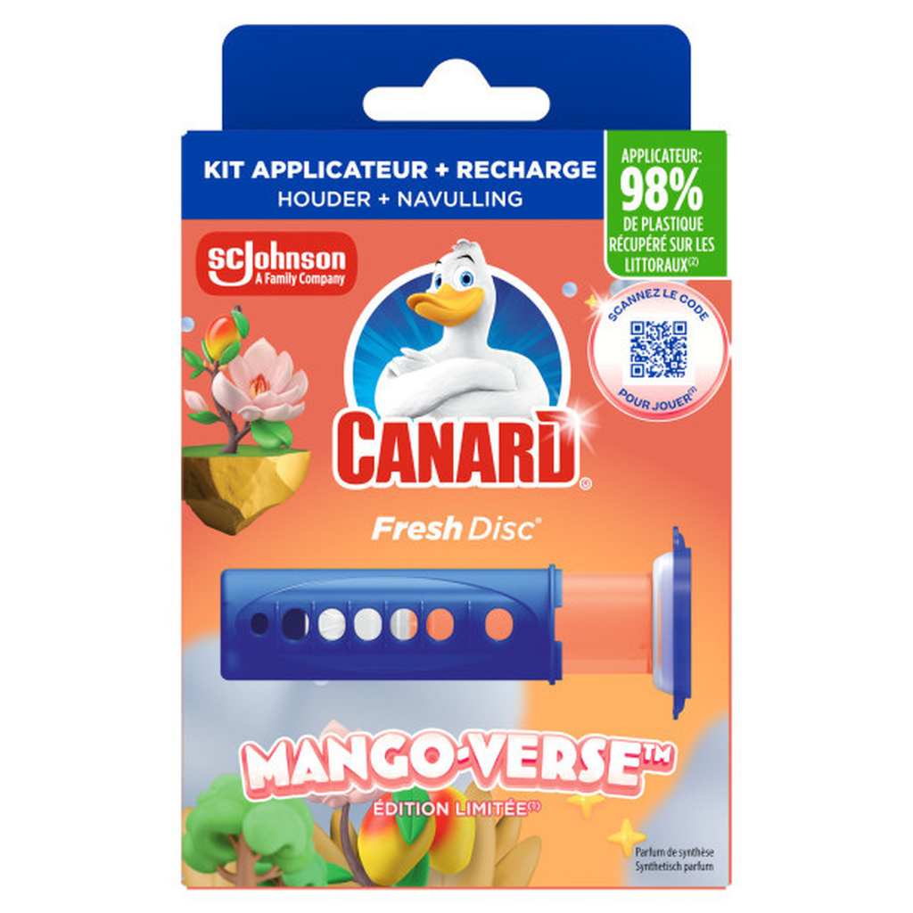 CANARD Fresh Disc Toilet Cleaning Discs Tropical Adventure applicator + 6 discs