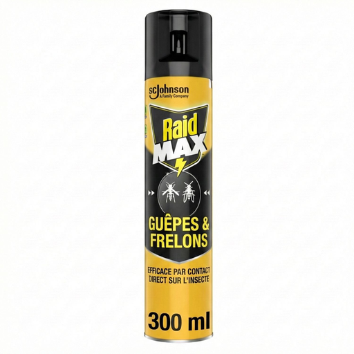 [5000204342918] RAID Max Aérosol insecticide guêpes et frelons 300 ml