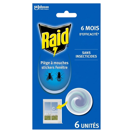 [5000204342857] RAID Window Fly Trap Stickers 6 pieces