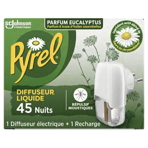 [5000204334845] PYREL Anti-Mosquito Diffuser and Refill Eucalyptus 1 unit