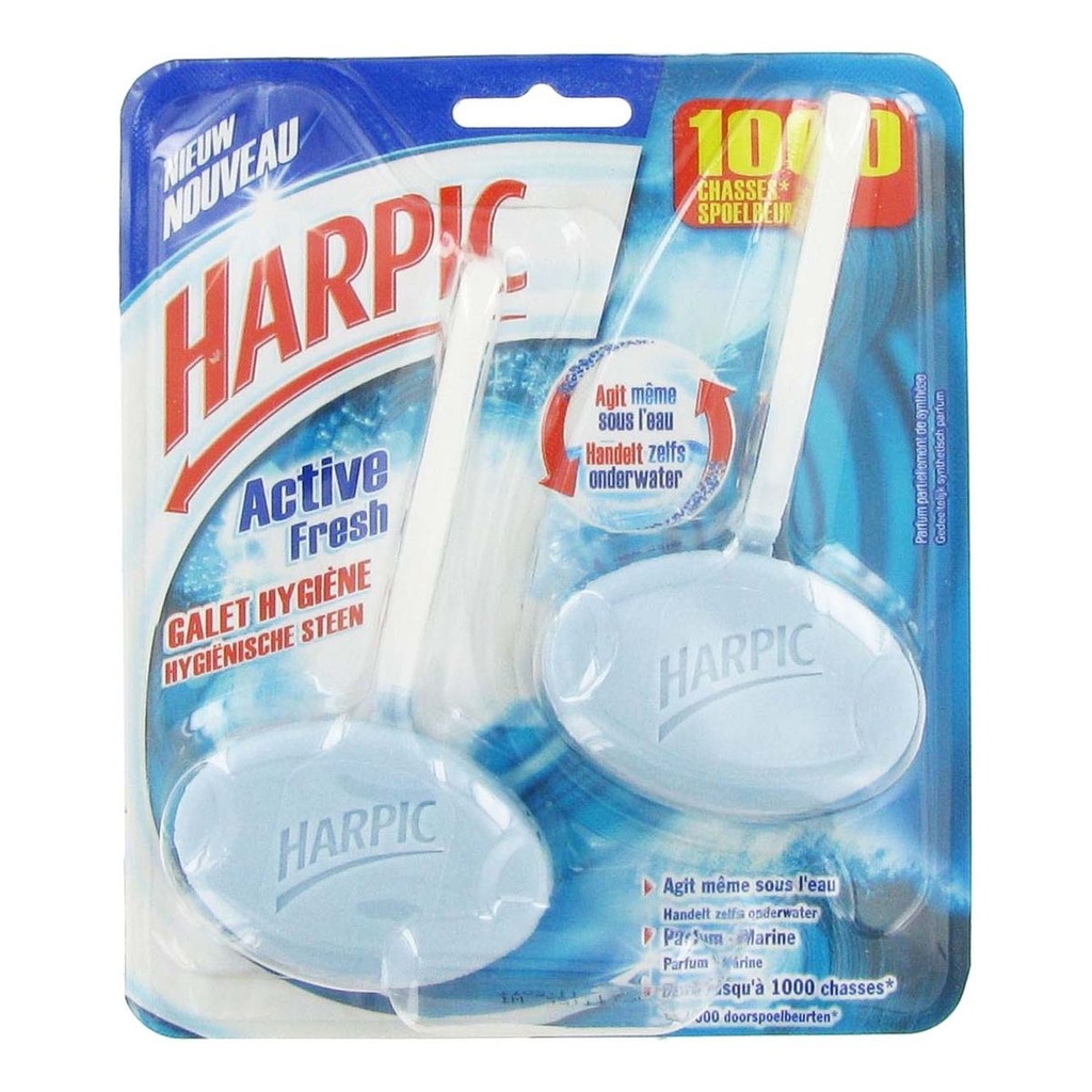 Harpic Blocs Wc Marine : Les 2 Galets De 40 G