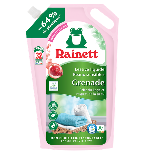 [4009175969255] RAINETT Detergente líquido hipoalergénico Granada 1,6 L