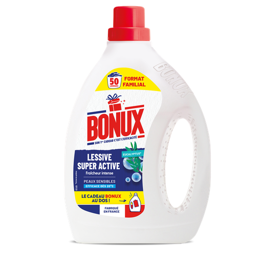 [3760360760408] BONUX Detergente líquido Frescura con Bicarbonato 1,9 L