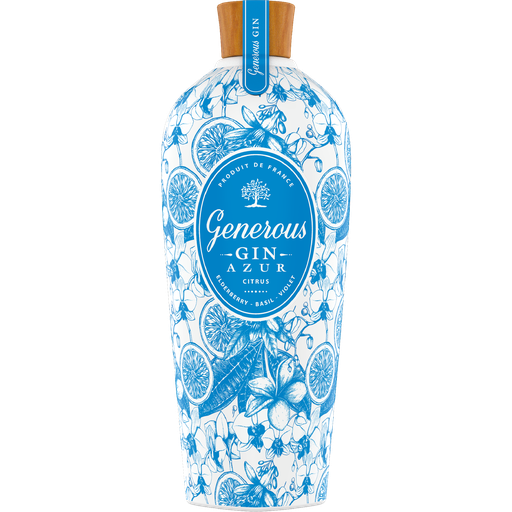 [3760258230440] GENEROUS GIN Azur Gin 40% 70 cl