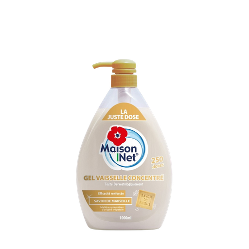 [3760216983227] MAISON NET Concentrated dishwashing gel Marseille soap 1 L