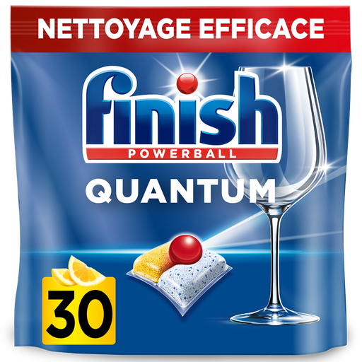 [3665468403106] FINISH Quantum Dishwasher Capsules Lemon 30 washes 312 g