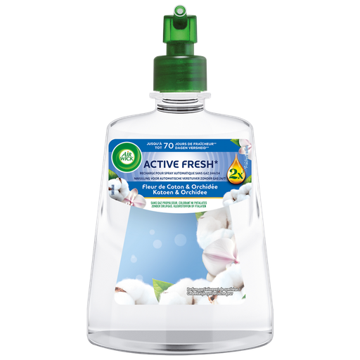 [3665468302850] AIR WICK Active Fresh Recarga Difusor Spray Automático Suavidade de Algodão 228 ml
