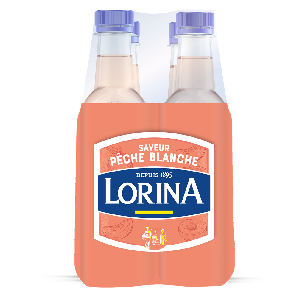 LORINA Flavoured Water White Peach 4 x 33 cl