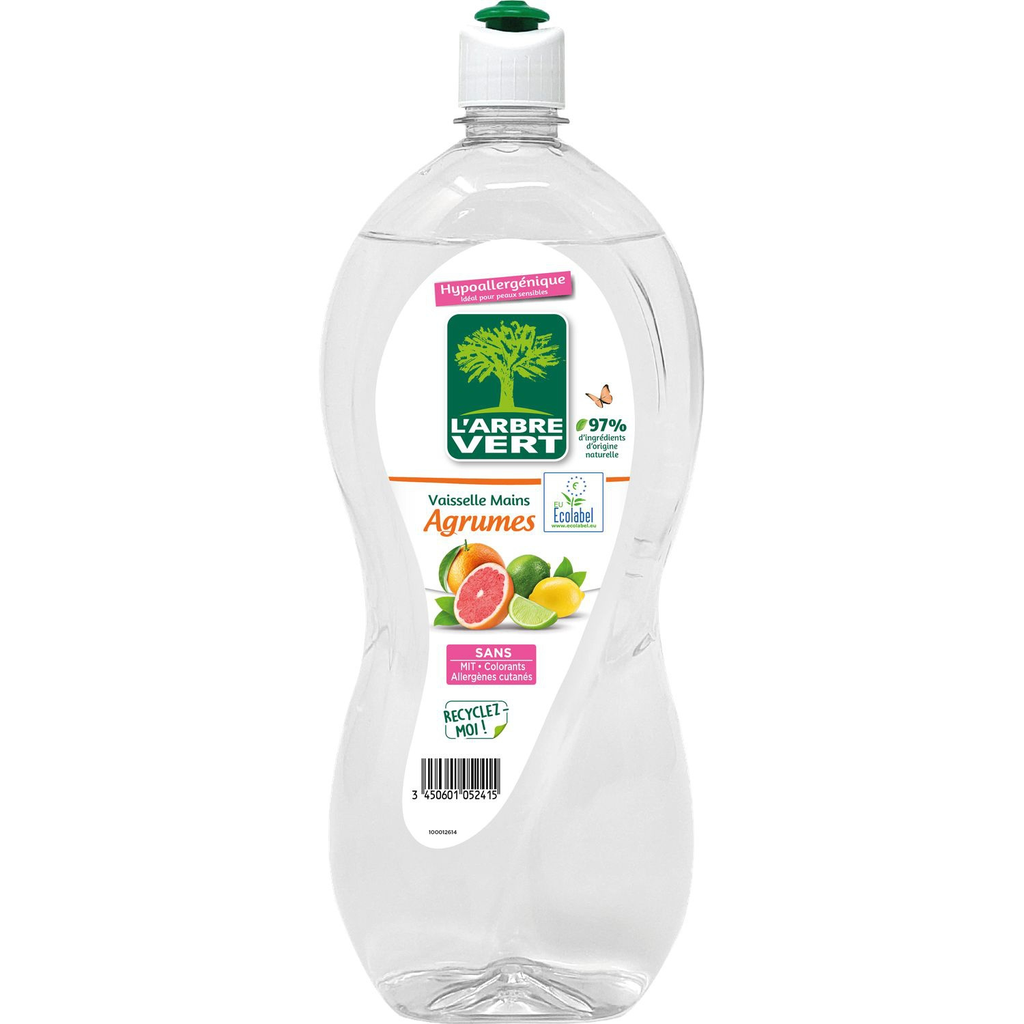 L'ARBRE VERT Lavavajillas Hipoalergénico Cítricos 1,4 L