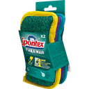 SPONTEX Multi-purpose microfiber sponge non-scratch 2 pieces