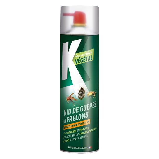 [3383482306936] K VEGETAL Aérosol Anti-Guêpes Jet Longue Portée 29 g